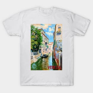 Vintage Travel Poster Italy Venice Venezia 1920s T-Shirt